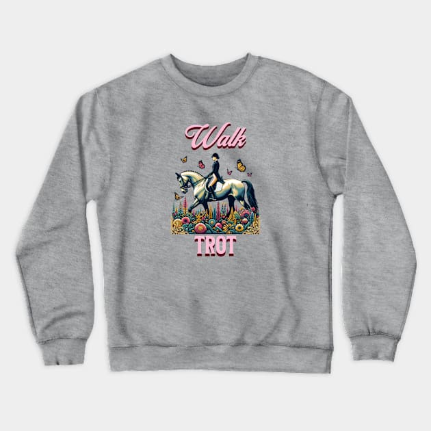 Equestrian Dressage Crewneck Sweatshirt by BeDazzleMe